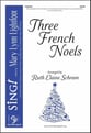 Three French Noels SATB choral sheet music cover